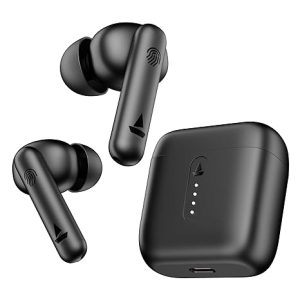 boAt Airdopes 141 / Airdopes 148, Low Latency, ENx Tech, 42HRS Battery, Fast Charge, IWP, IPX4, v5.1 Bluetooth Earbuds, TWS Ear Buds Wireless Earphones with mic (Bold Black )